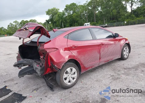 2016 Hyundai Elantra Se from USA, damaged, VIN 5NPDH4AE5GH789772